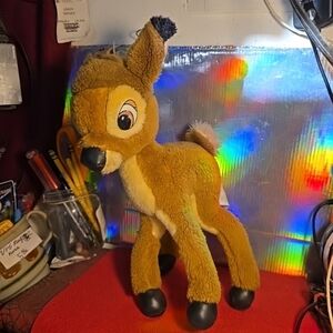 020226 Vintage 12" Disney Bambi Plush Stuffed Fawn Deer Toy Poseable Legs . Box